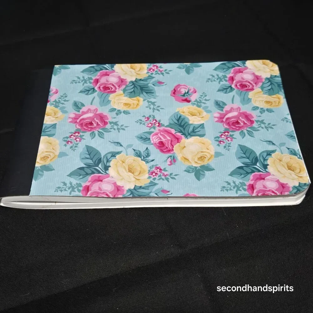 Floral Junior Notebook Cottagecore Roses Pen Holder + Stickers Vintage Style